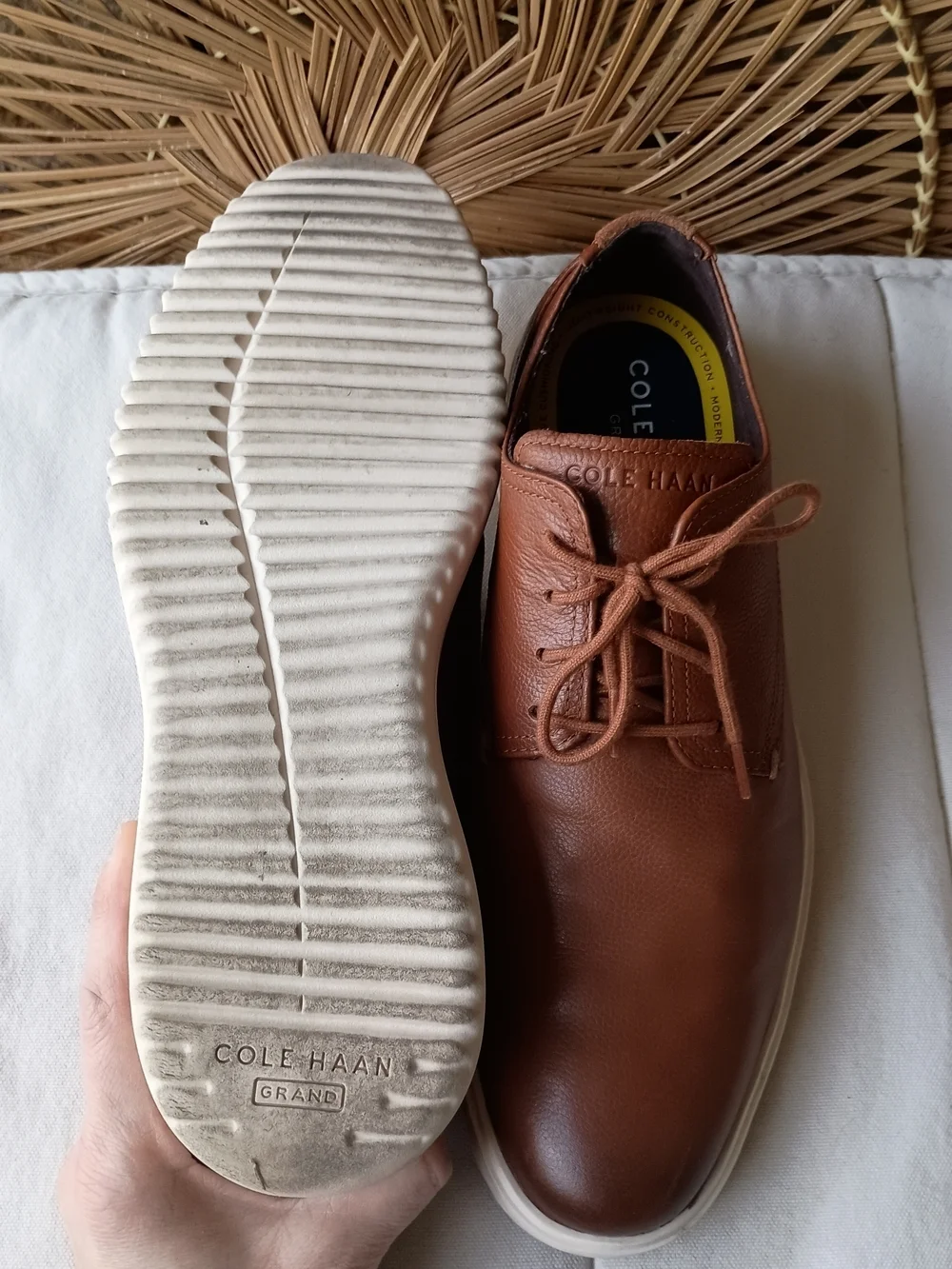 Cole Haan Grand  Men’s Brown Leather Derby Sneakers_11